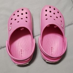 Light Pink Kids Crocband Crocs
